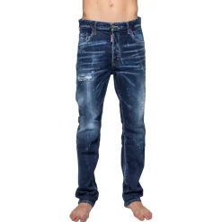 Marineblaue Herrenhose
