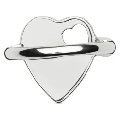 Markenring aus Sterlingsilber mit Herzmotiv