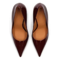 Maroon Lackleder Pumps