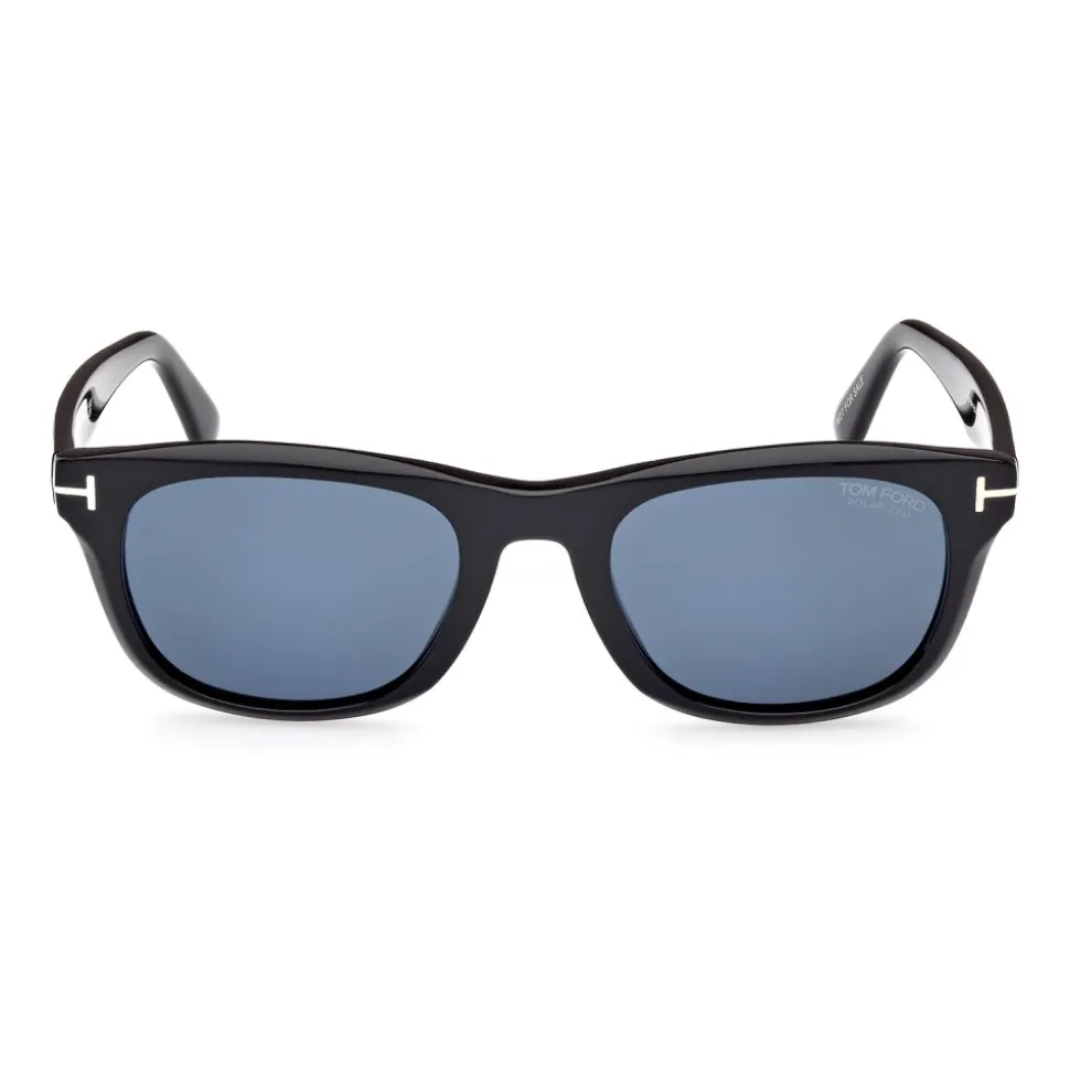 Mattschwarze quadratische Sonnenbrille