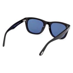 Mattschwarze quadratische Sonnenbrille