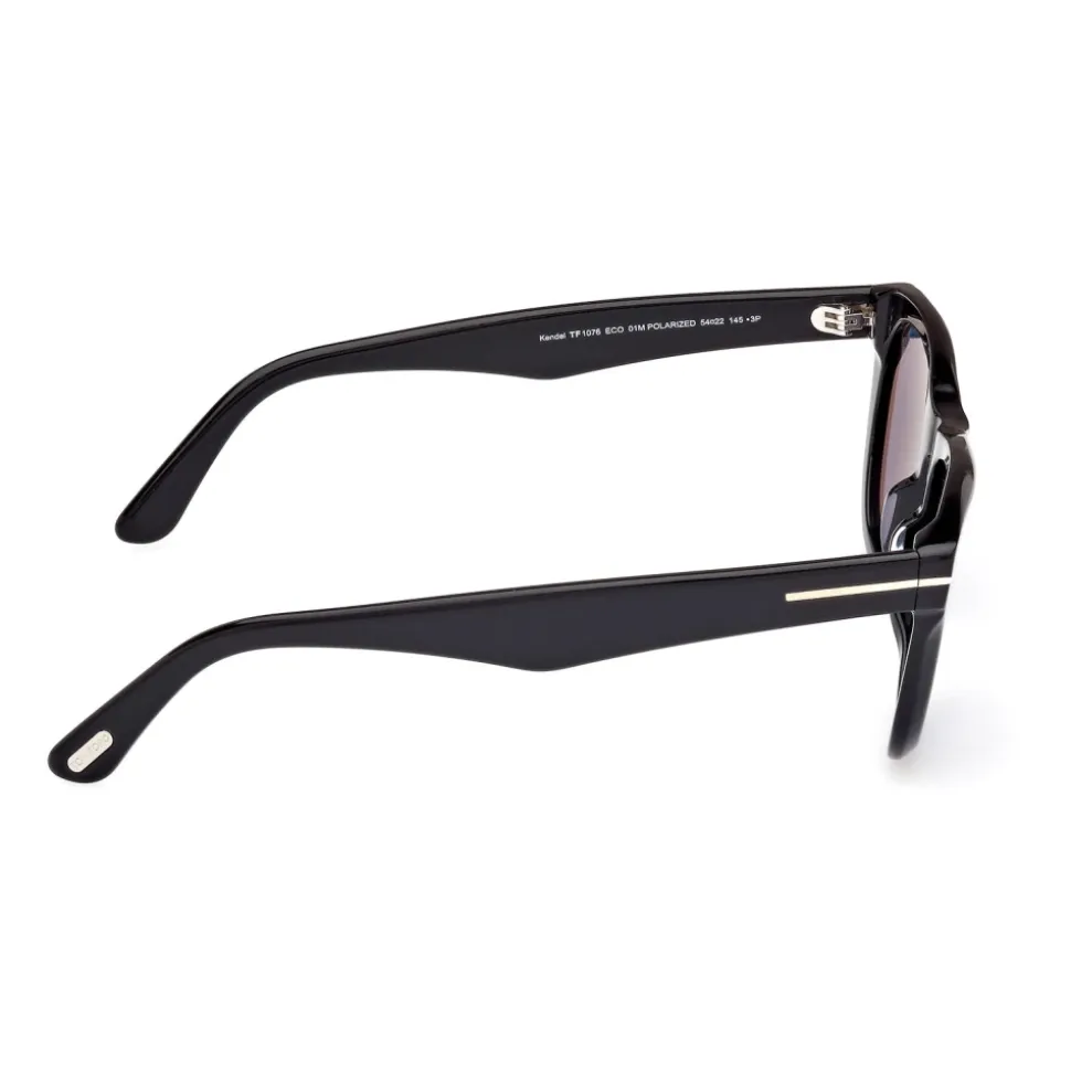 Mattschwarze quadratische Sonnenbrille