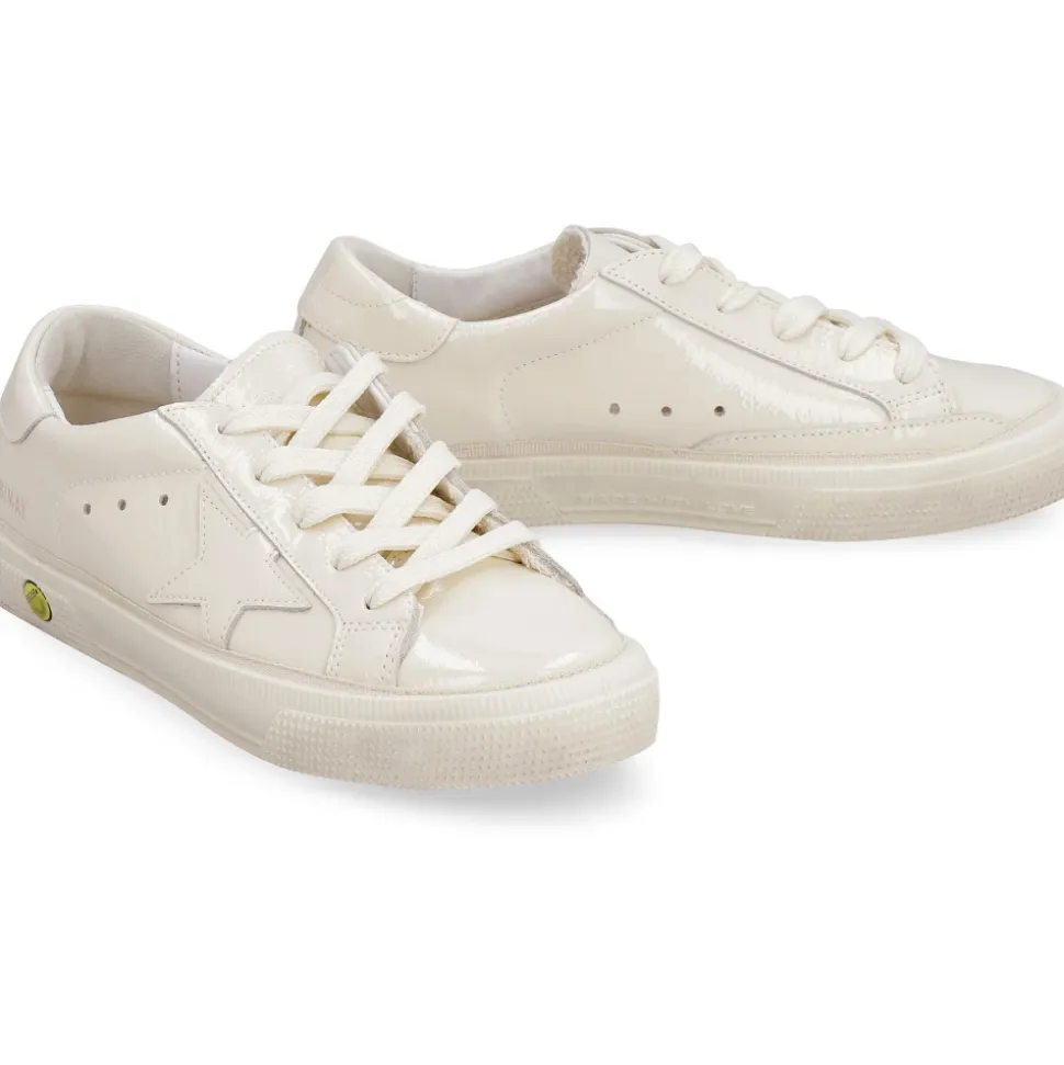 May Lackleder Low-Top Sneakers