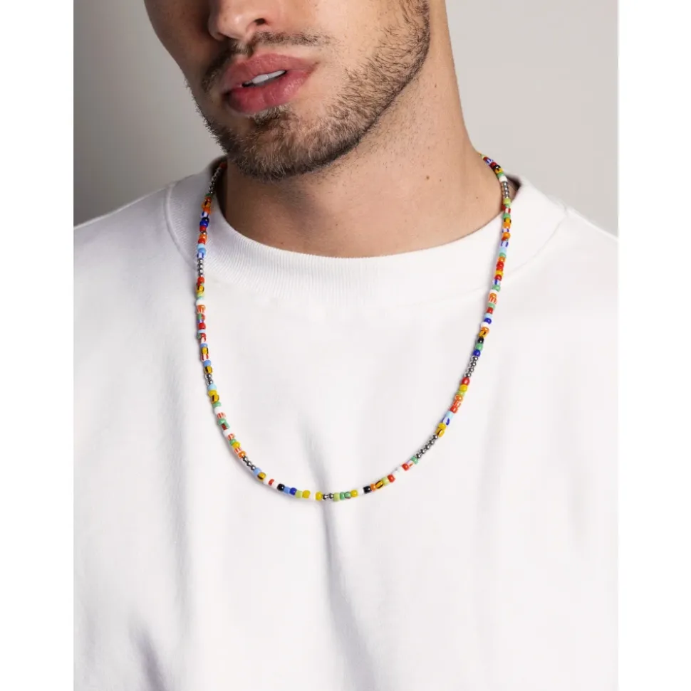 Men's Assorted Vintage Trifocal Beaded Necklace