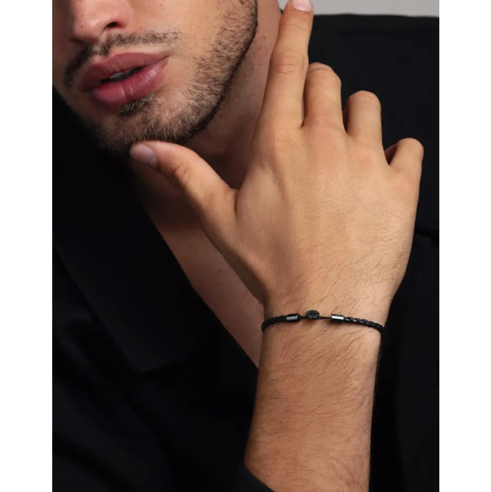 Men's Braided Lux Leather Bracelet