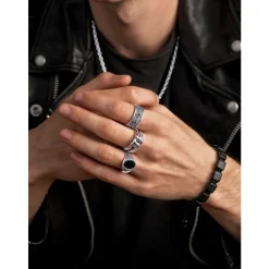 Men's Sterling Silver Dorje Ring