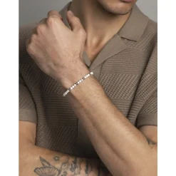 Men's Wristband with Howlite