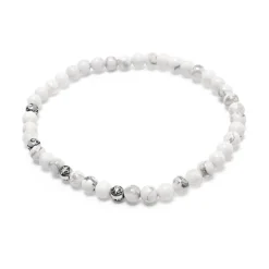 Men's Wristband with Howlite
