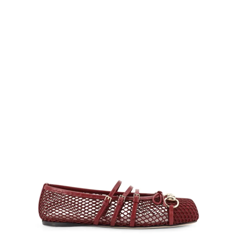Mesh Eckige Zehen Lederriemen Schuhe