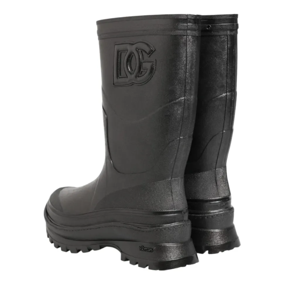 Metallic Pull On Regenstiefel