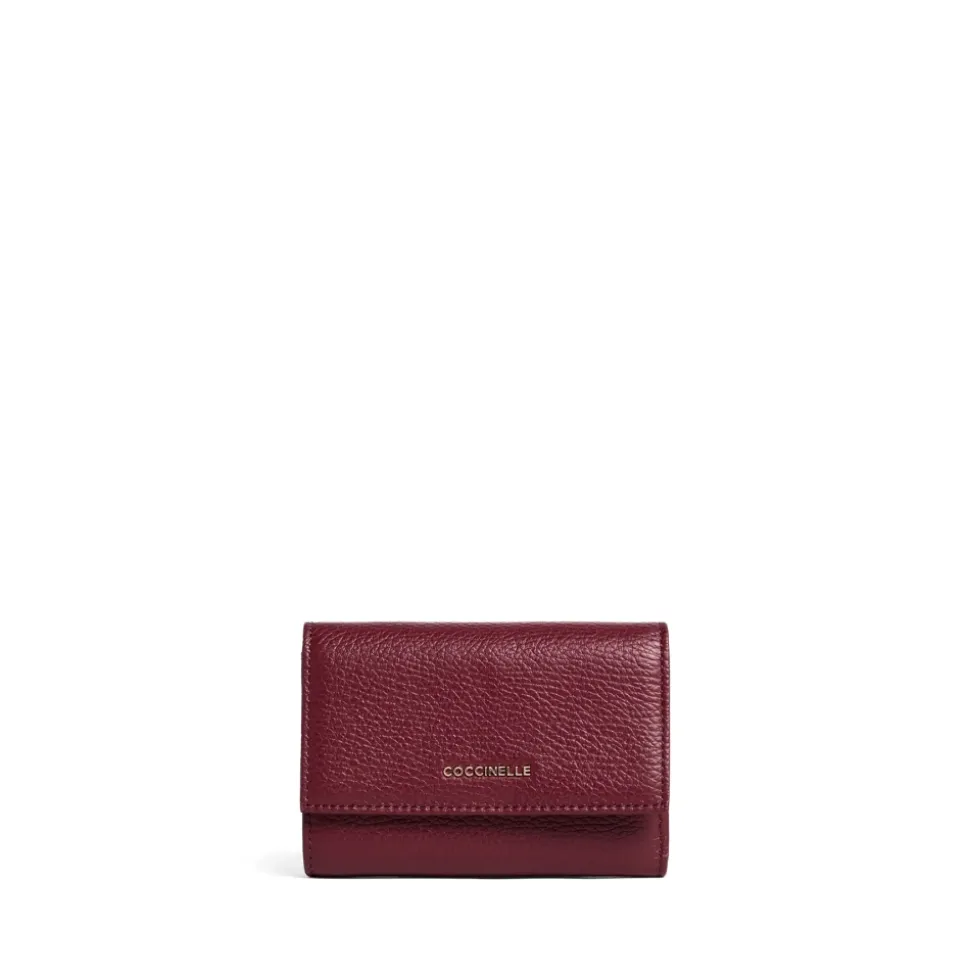 Metallic Soft Flap Wallet
