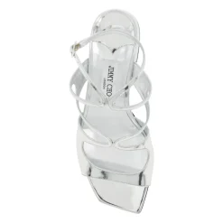 Metallische Leder Azilia Sandalen
