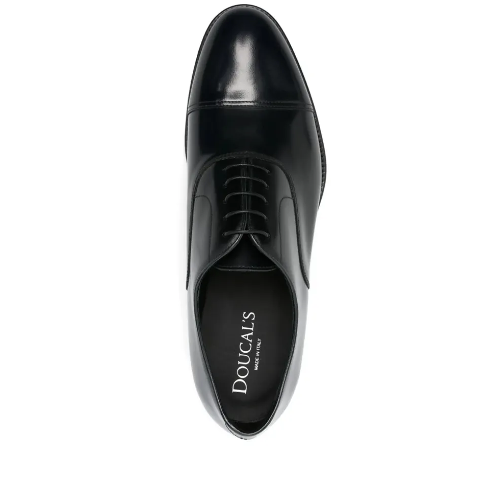 Midnight Blue Leder Schnürschuhe