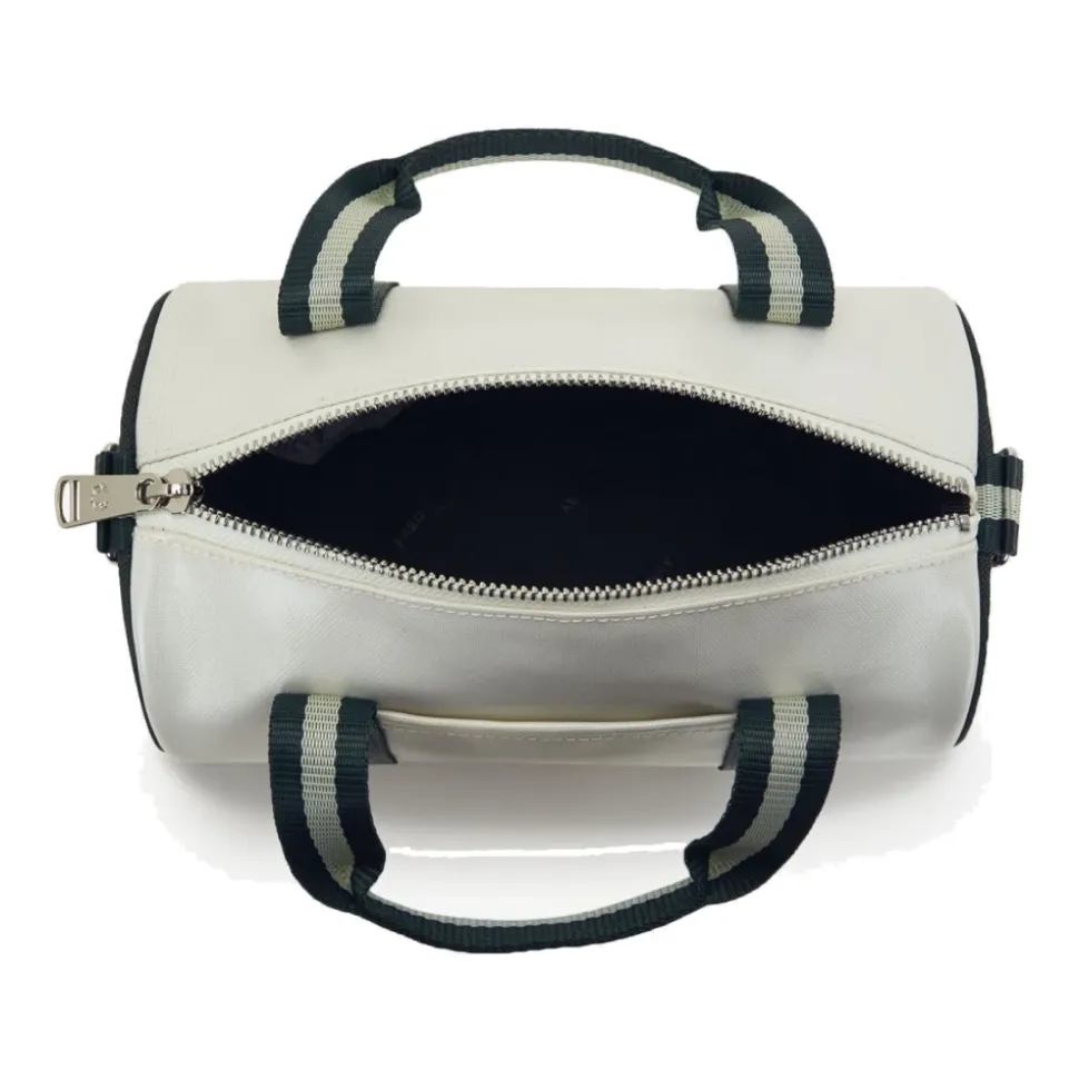 Mini Barrel Tasche Ecru Night Green