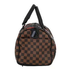 Mini Französische Maschine Duffle Tasche Braun/Schwarz