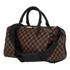 Mini Französische Maschine Duffle Tasche Braun/Schwarz