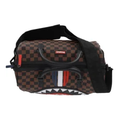 Mini Französische Maschine Duffle Tasche Braun/Schwarz