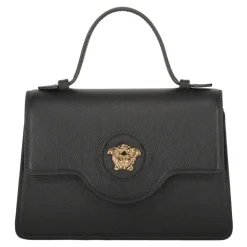 Mini Ledertasche mit Push-Lock-Verschluss