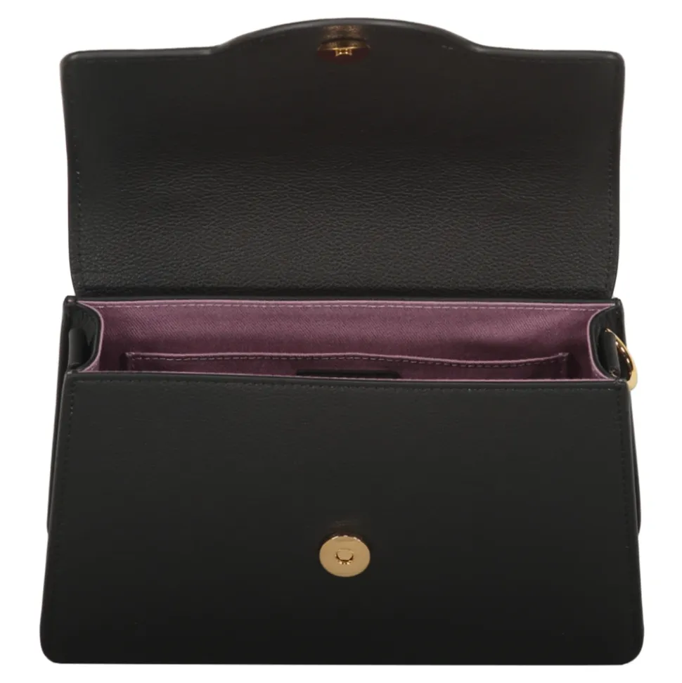 Mini Ledertasche mit Push-Lock-Verschluss