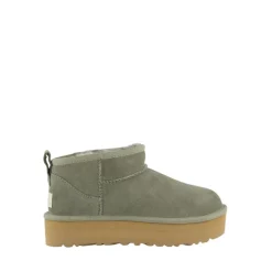 Mini Platform Moosgrüne Kinderschuhe