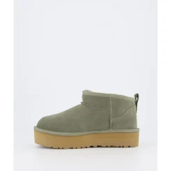 Mini Platform Moosgrüne Kinderschuhe