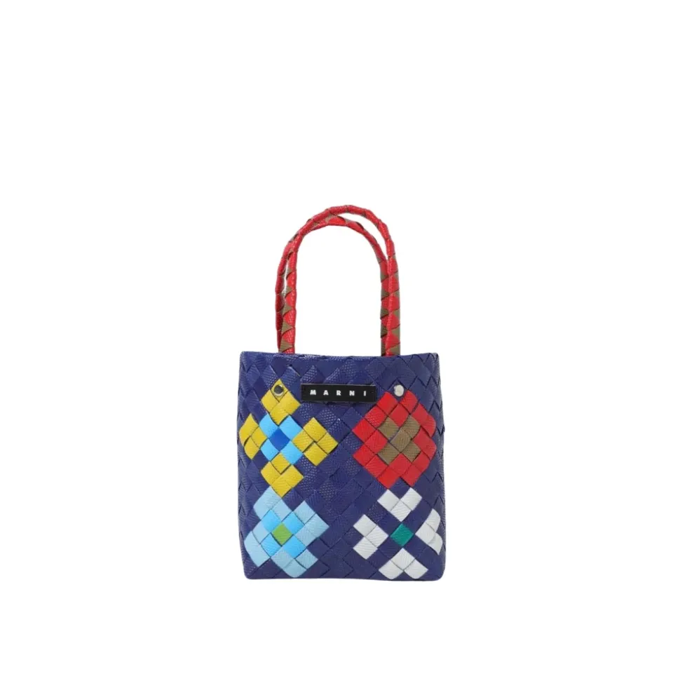 Mini Trunk Woven Handbag