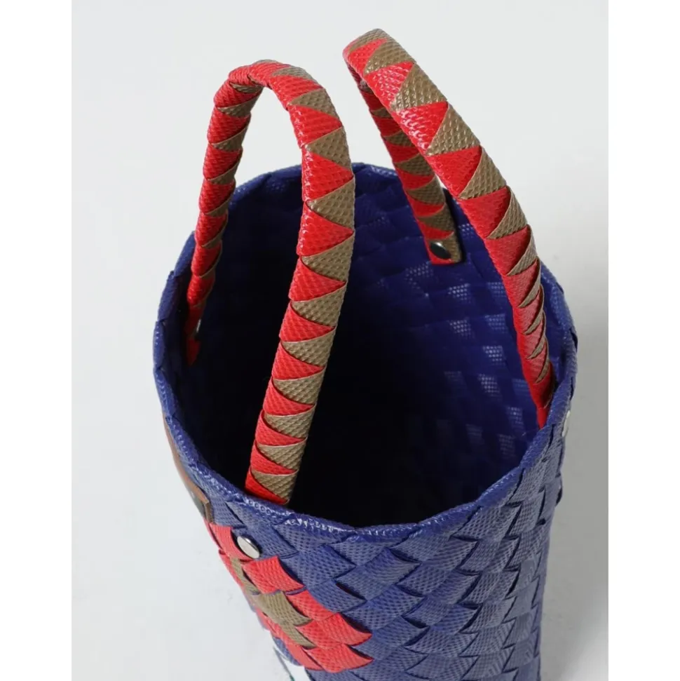 Mini Trunk Woven Handbag