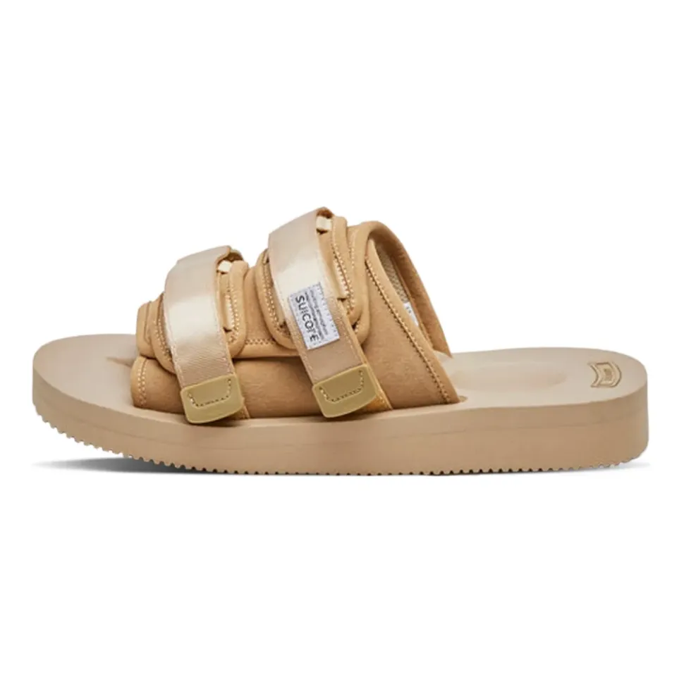 Minimalistische Beige Sandalen mit Vibram Sohle