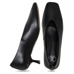 Minimalistische Kitten Heels - Schwarz