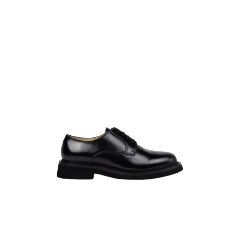 Minimalistischer Leder Derby Schuh