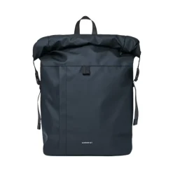 Minimalistischer Rolltop Rucksack Blau