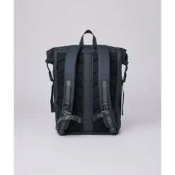 Minimalistischer Rolltop Rucksack Blau