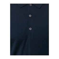 Mitternachtsblauer Button-Up Pullover