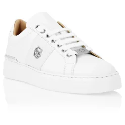 Mix Leather Lo-Top Sneakers Hexagon