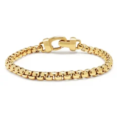 5mm Gold Box Chain Klassisches Armband