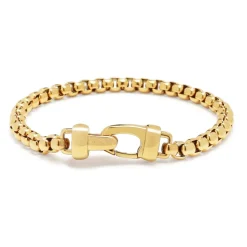 5mm Gold Box Chain Klassisches Armband