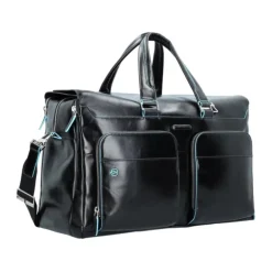 Moderne Reisetasche aus Leder mit Laptopfach