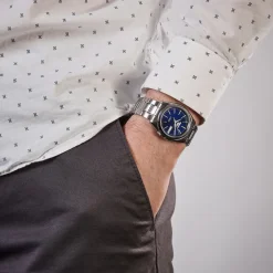 Modernes Silbernes Sport Automatik Uhr