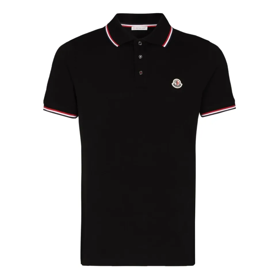 Moncler T-Shirts und Poloshirts Schwarz