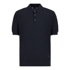 Monochromatisches Logo-Poloshirt mit klassischem Kragen