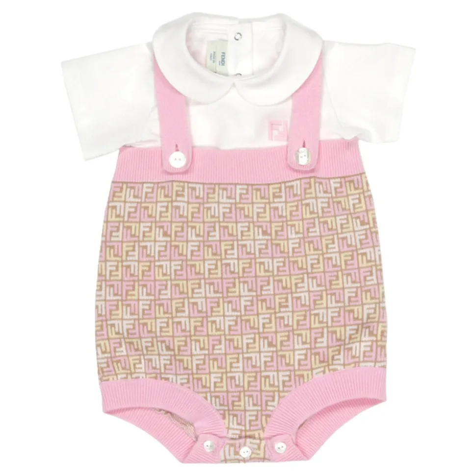 Monogram Jumpsuit und T-Shirt Set