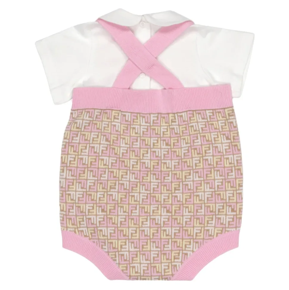 Monogram Jumpsuit und T-Shirt Set