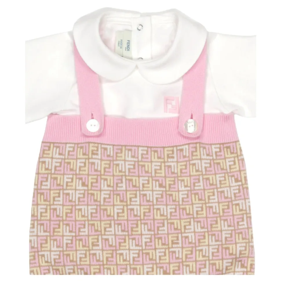 Monogram Jumpsuit und T-Shirt Set