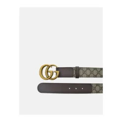 Monogramm-Print Ledergürtel