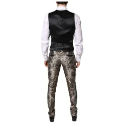 Multicolor Jacquard 3-teiliger Anzug