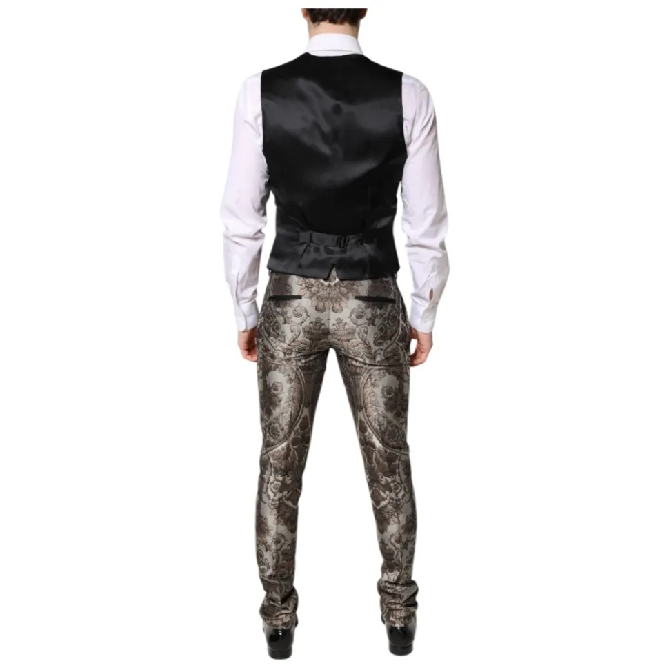 Multicolor Jacquard 3-teiliger Anzug