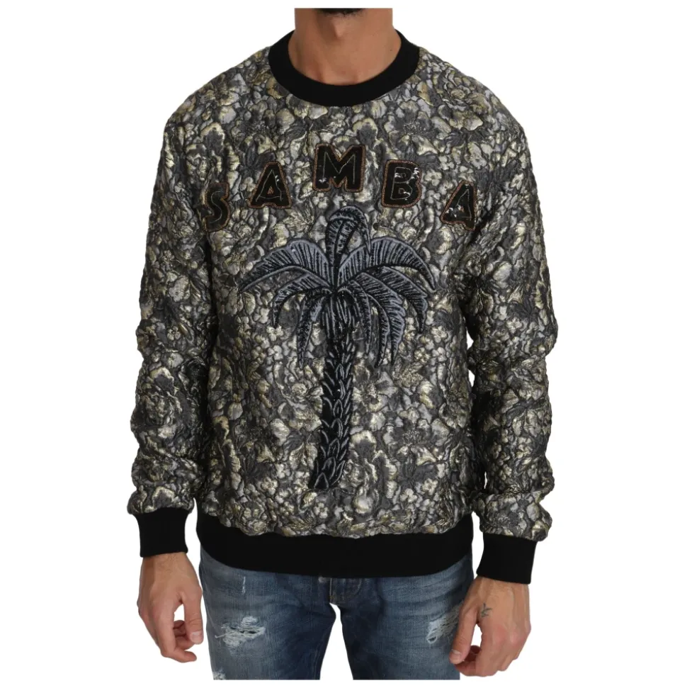 Multicolor SAMBA Jacquard Palmen Pullover