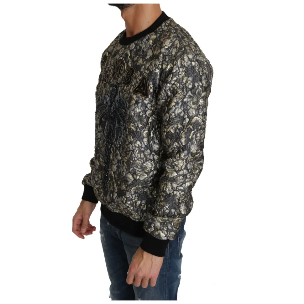 Multicolor SAMBA Jacquard Palmen Pullover