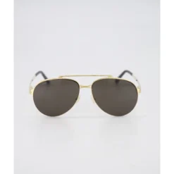 Mutige Aviator Sonnenbrille in Gold