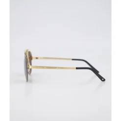 Mutige Aviator Sonnenbrille in Gold